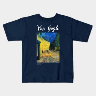 Cafe terrace at night Kids T-Shirt